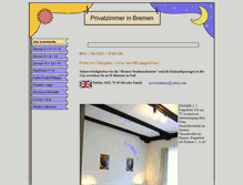 Tablet Screenshot of privatzimmer-bremen.de